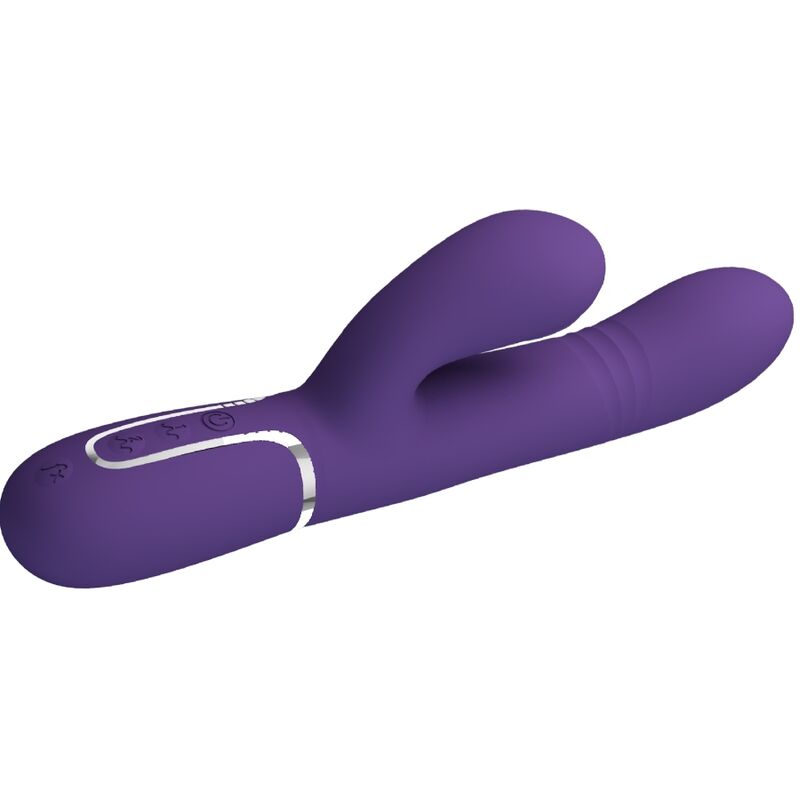 Wibrator króliczek Pretty Love z funkcją ruchu, fioletowy