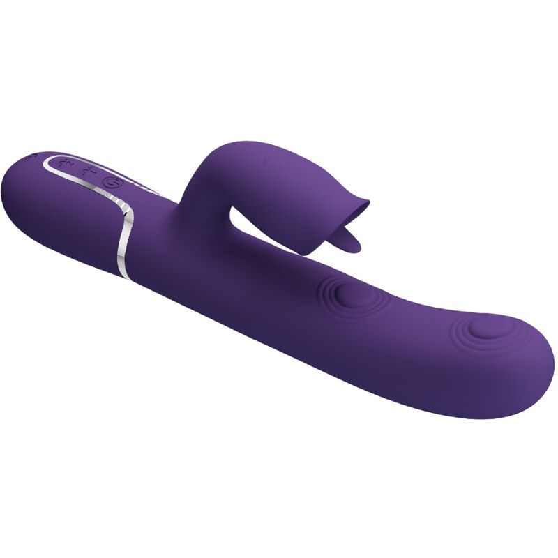 Wibrator króliczek Pretty Love z funkcją lizania, fioletowy