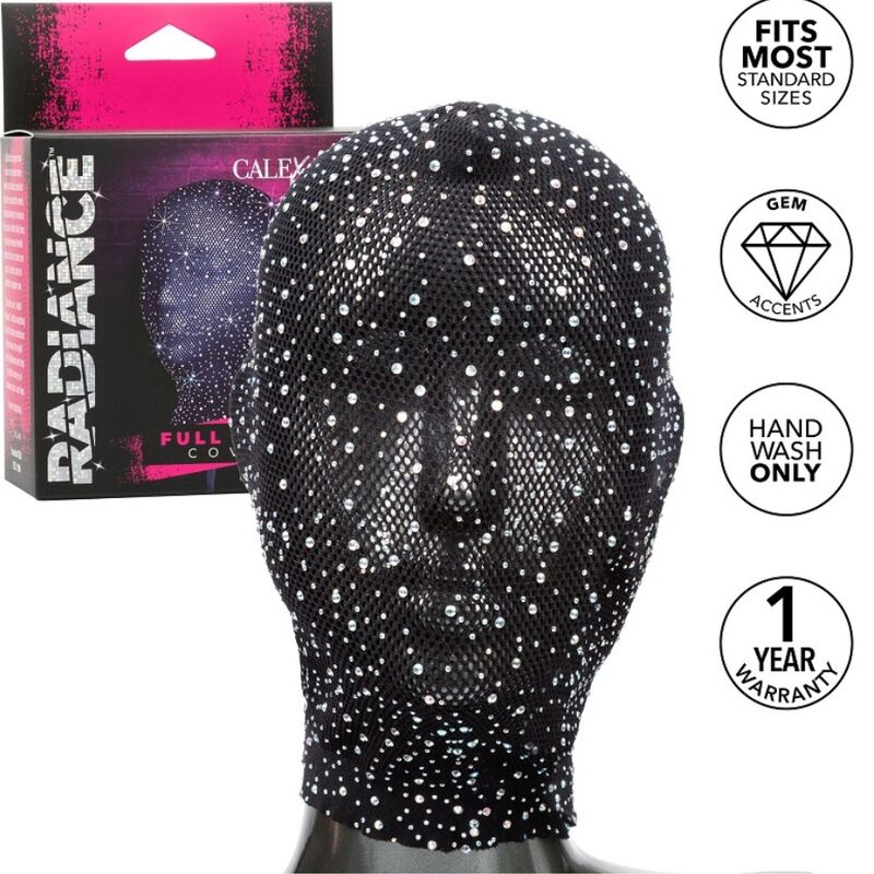 CalExotics Radiance pełna maska z kryształkami