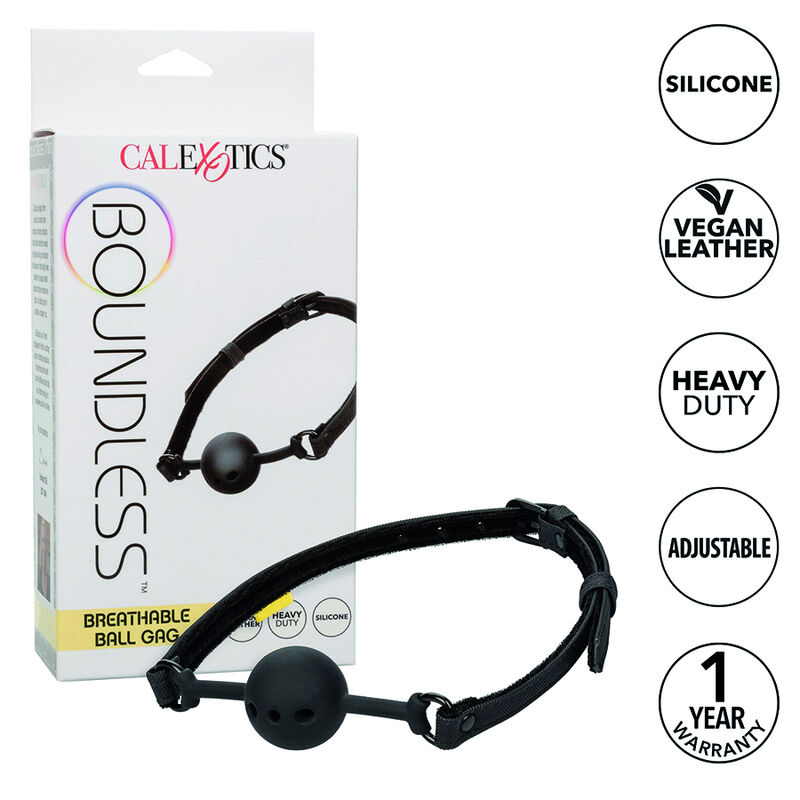 CalExotics Boundless knebel kulkowy z oddychającą silikonową kulką