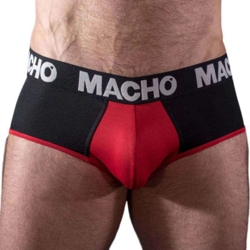 Przewiewne slipy z lycry ze wzmocnioną kieszenią dla większego komfortu MACHO UNDERWEAR