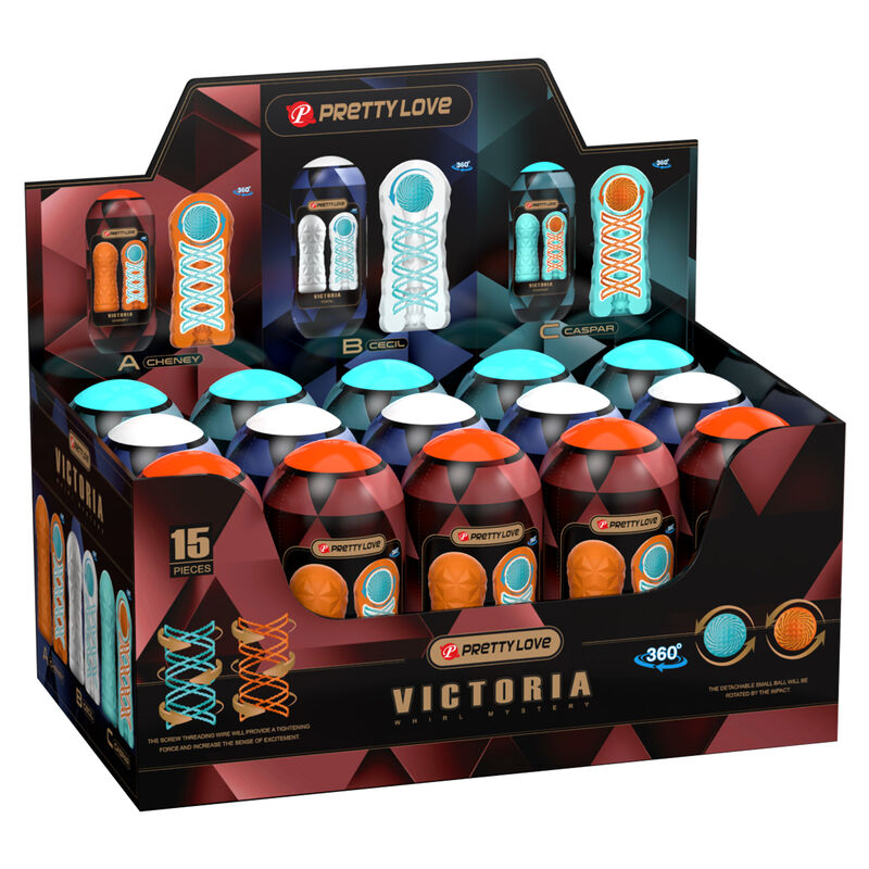 Masturbator Pretty Love Victoria ze spiralą obrotową