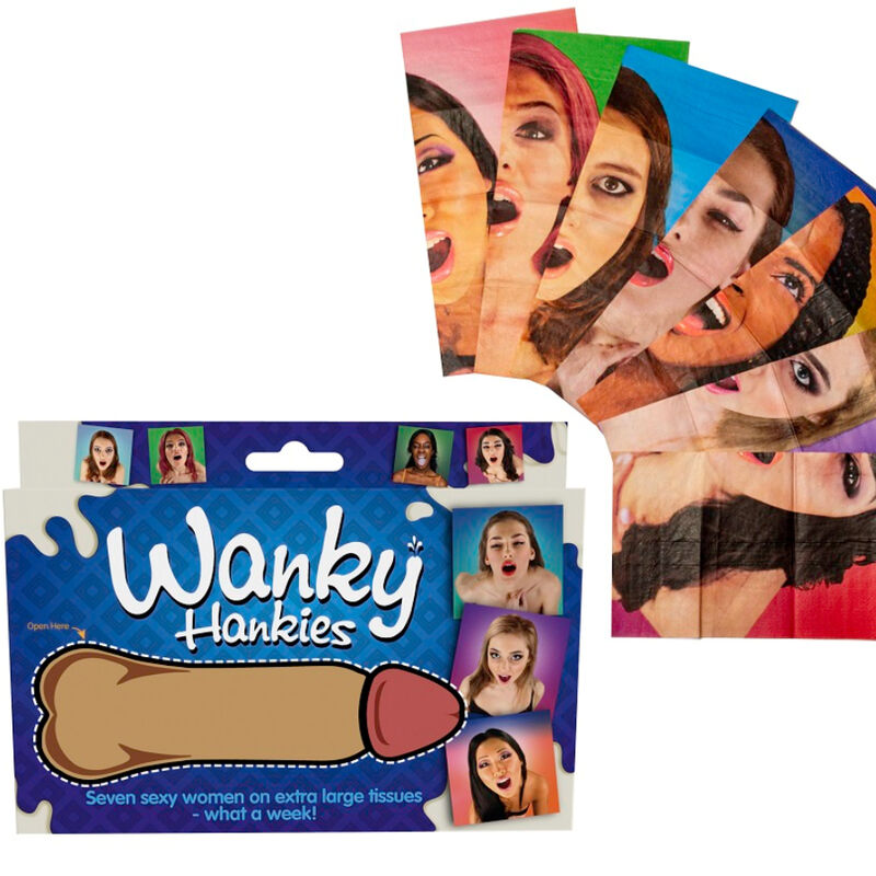 Spencer & Fleetwood Wanky Hankies: 7 chusteczek z wizerunkami kobiet