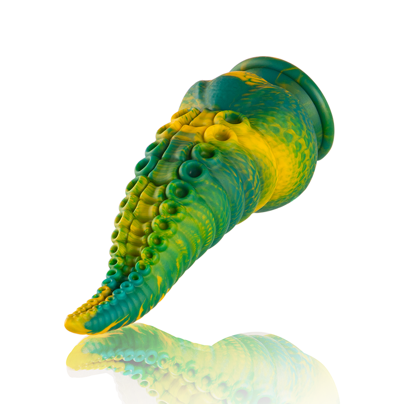 Zielony silikonowy dildo EPIC Cetus w kształcie macki