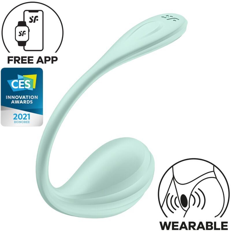 Wibrator łechtaczkowy Satisfyer Smooth Petal, morska zieleń
