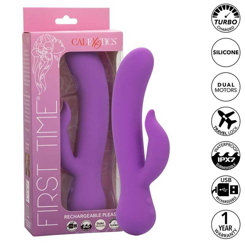 Wibrator do punktu G CalExotics First Time Pleaser, fioletowy