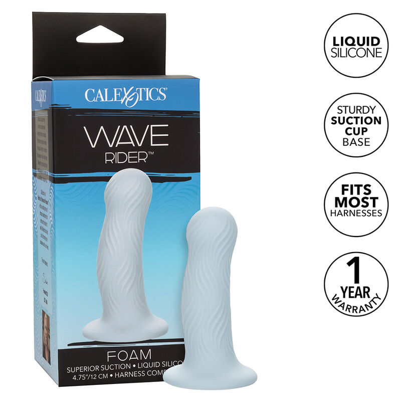 CalExotics Wave Rider Foam, niebieski korek analny