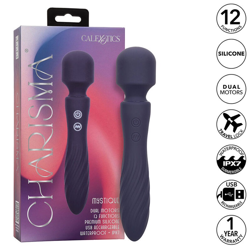 Wibrator wand CalExotics Charisma Mystique z dwoma silnikami