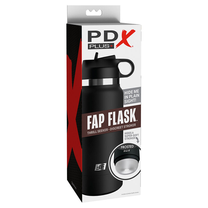 PDX PLUS+ Fap Flask Bottle, przezroczysty masturbator