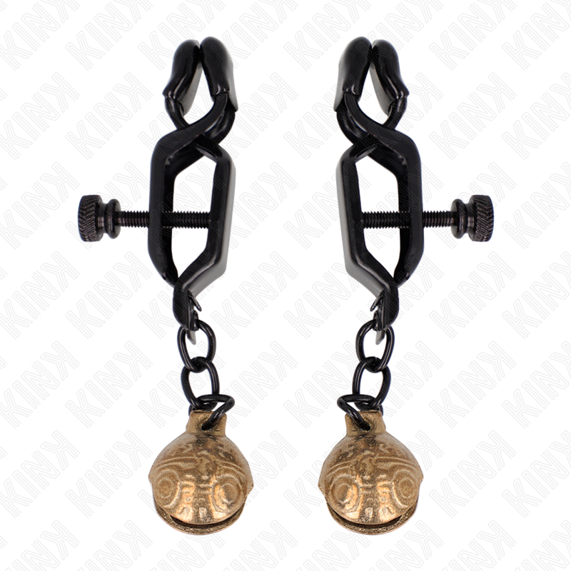 Zaciski na sutki KINK Bell Jaw, czarne, 7 cm