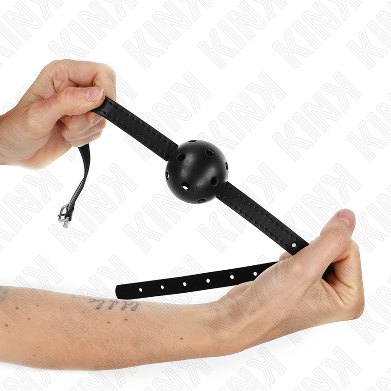 KINK Simplicity knebel z otworem oddechowym, czarny, 4,5 cm