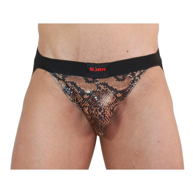 Czarny jockstrap BURN 002 Snake