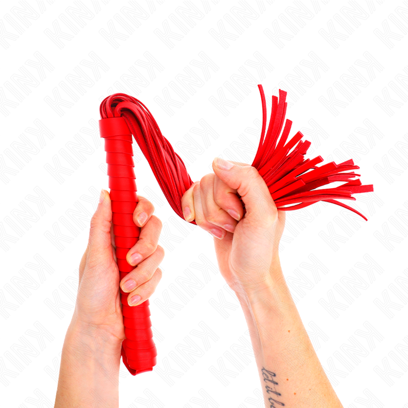Bicz KINK z czerwonym, teksturowanym uchwytem, 48,5 cm