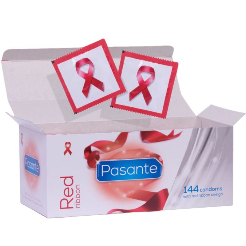 Prezerwatywy PASANTE Red Ribbon, opakowanie zbiorcze, 144 sztuki