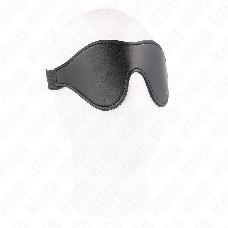 Opaska na oczy KINK MASKED ALLURE ze skóry ekologicznej z elastycznym paskiem, 21 × 8 cm