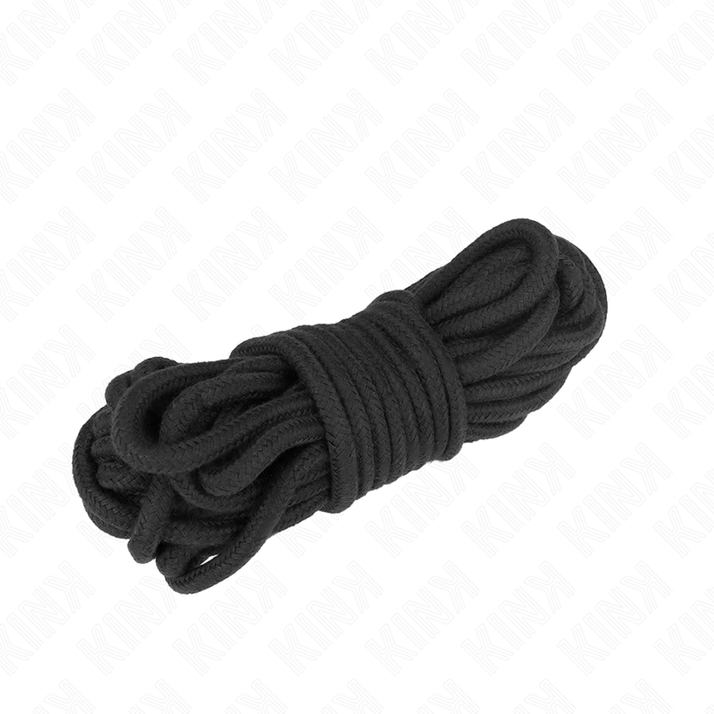 KINK ROPE ARTS lina do bondage z bawełny, 5 m, czarna