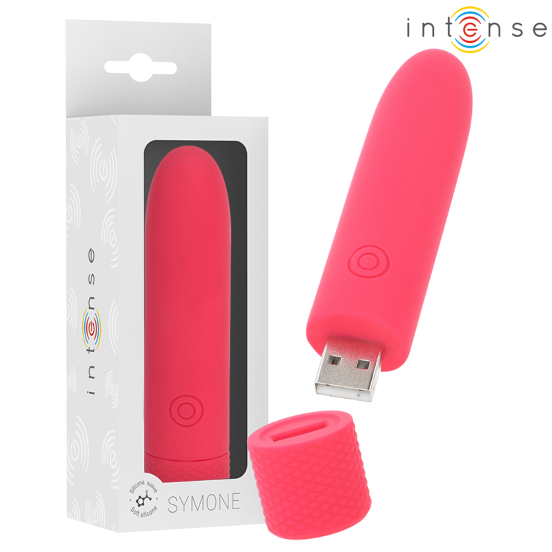 Miniwibrator INTENSE SYMONE, czerwony