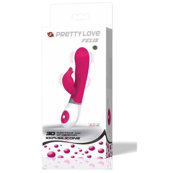 Wibrator króliczek Pretty Love Flirtation ze stymulatorem łechtaczki