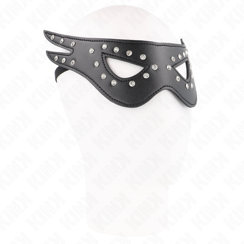 KINK MASKED ALLURE maska na oczy ze skóry syntetycznej, model 2, 27 x 13 cm