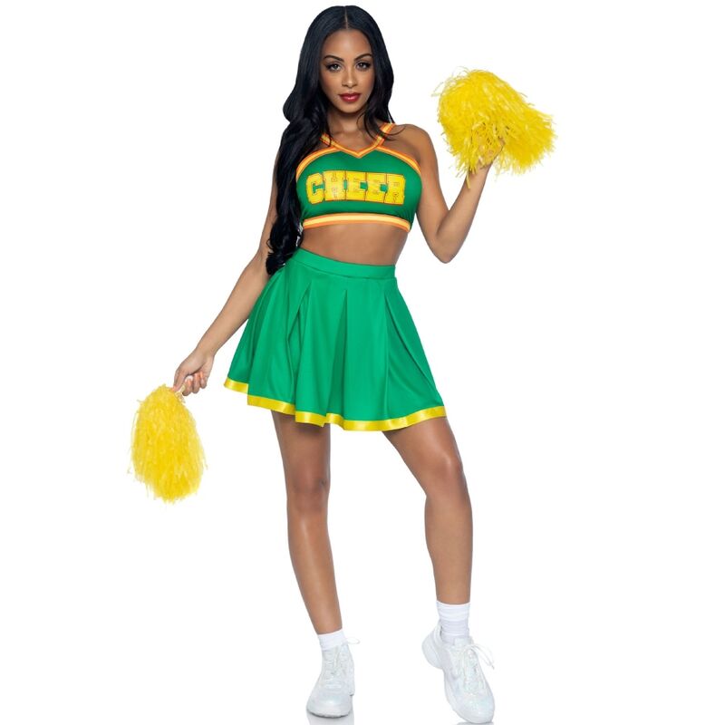Kostium cheerleaderki Leg Avenue, zielony, S/M