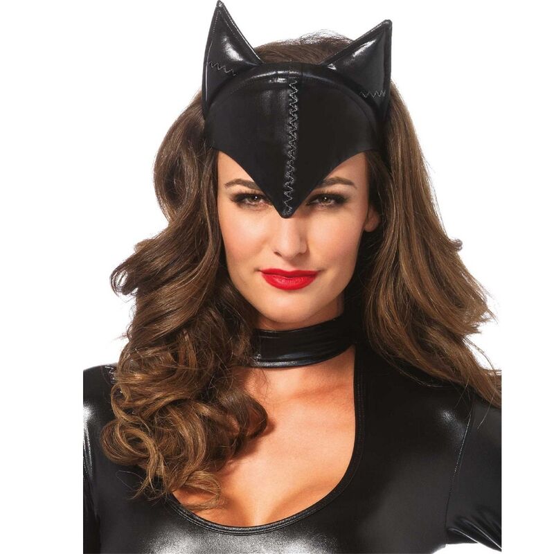 Czarna maska na oczy Cat Woman Leg Avenue