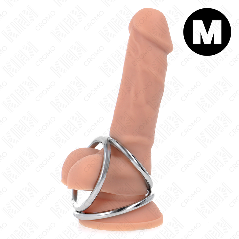 KINK Triple Chrome, pierścień na penisa bez wibracji, model 2