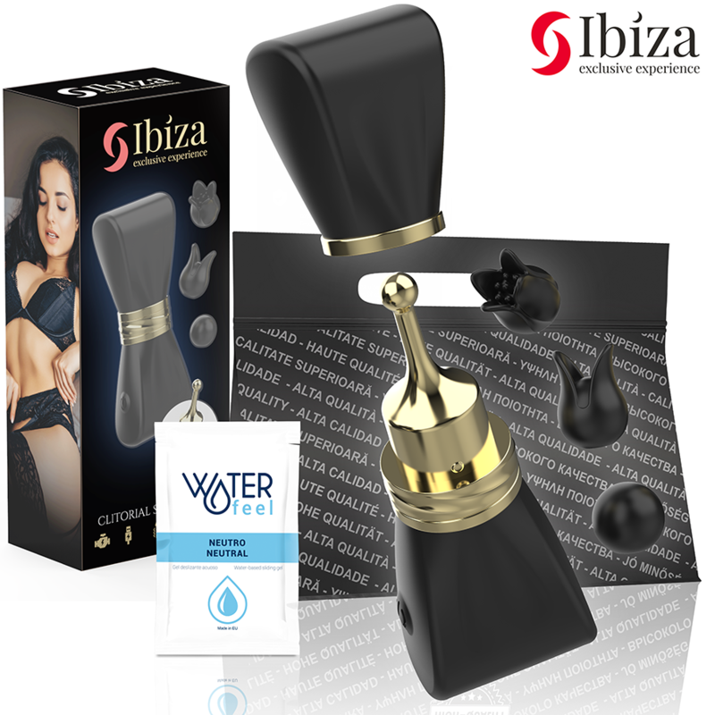 IBIZA stymulator łechtaczki z 3 główkami, łukowy