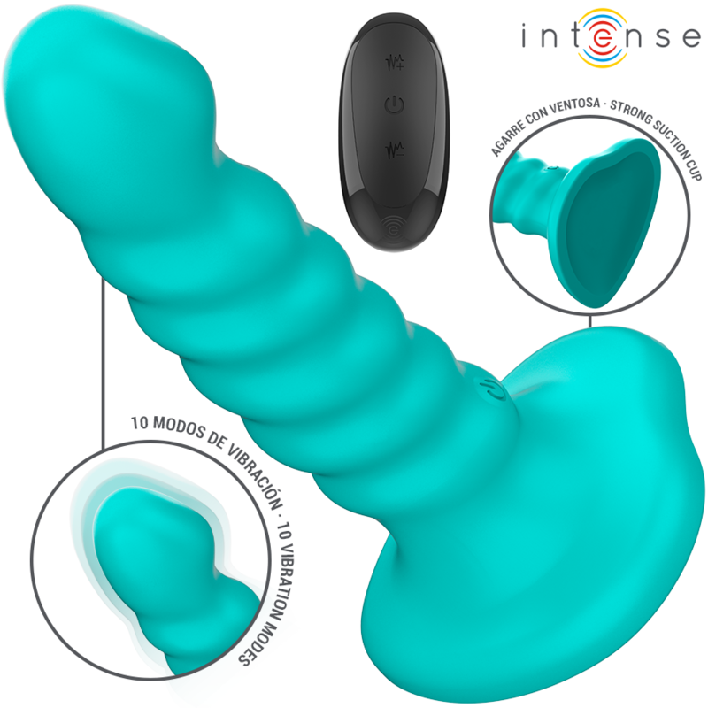 Silikonowy wibrator z pilotem i 10 trybami intensywnej przyjemności INTENSE