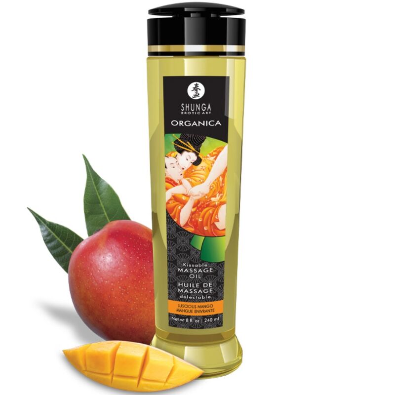 Olejek do masażu SHUNGA o zapachu mango, 240 ml