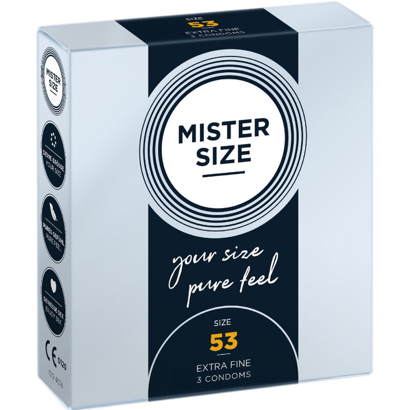 Prezerwatywy MISTER SIZE M, 53 mm, 3 sztuki