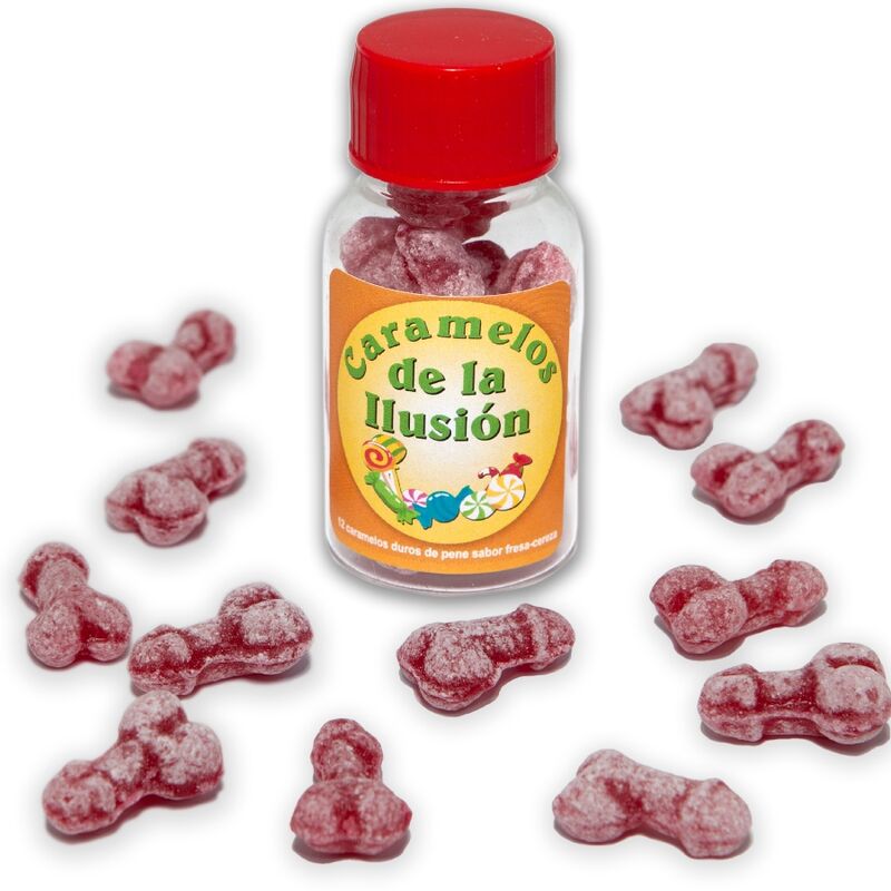 DIABLO PICANTE: Cukierki w kształcie penisa o smaku truskawkowym i wiśniowym