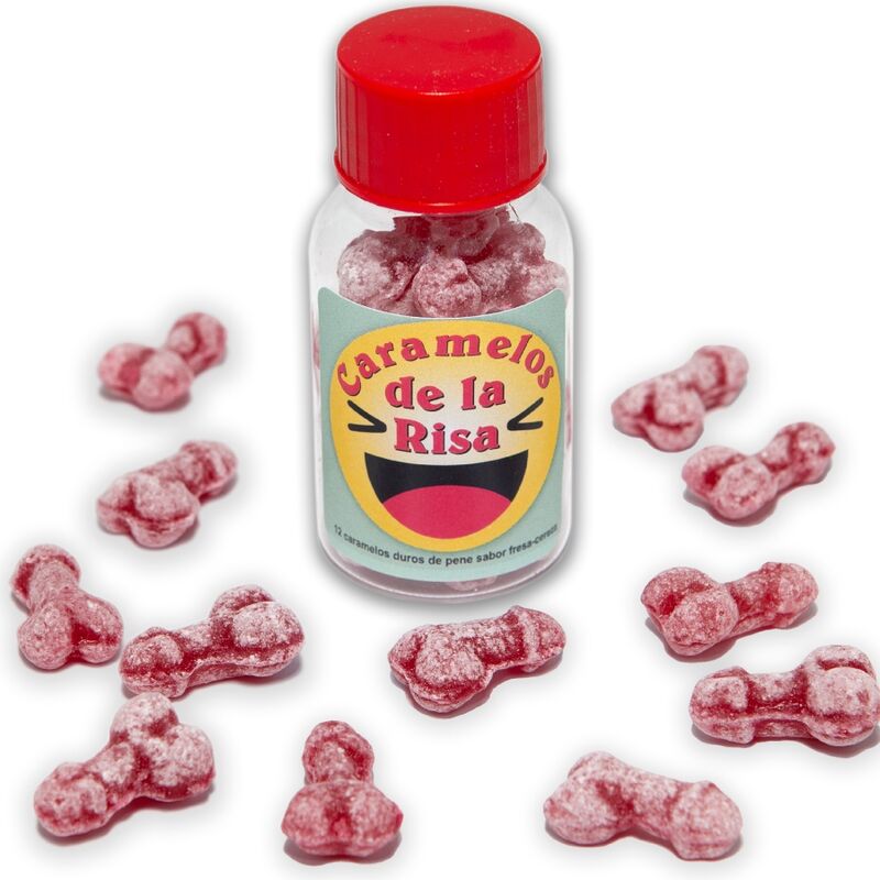 Diablo Picante: cukierki truskawkowo wiśniowe w kształcie penisa, 12 sztuk