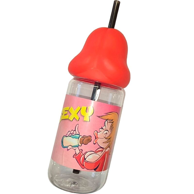 Butelka Diablo Picante z ustnikiem w kształcie penisa, 360 ml
