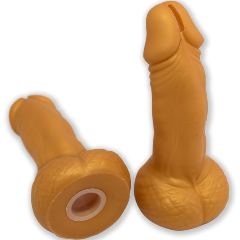 Diablo Picante skarbonka w kształcie penisa, 22,5 cm, złota