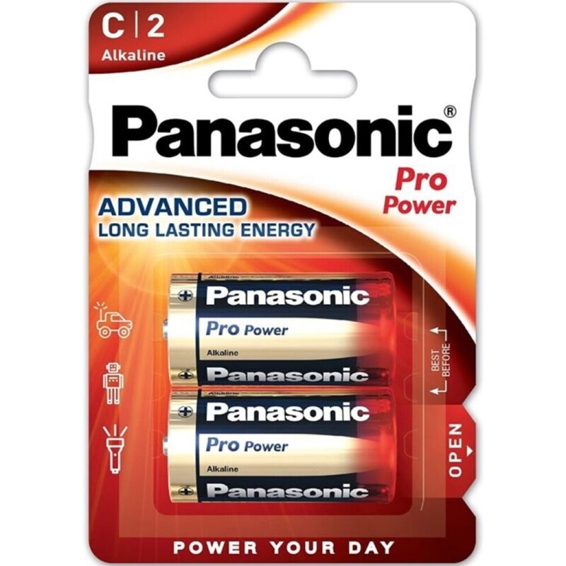 Baterie alkaliczne LR14 C o długiej żywotności i wysokiej wydajności PANASONIC