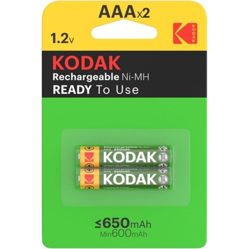 Akumulator AAA 650 mAh, wielokrotnego ładowania, bez efektu pamięci, do pilota, KODAK