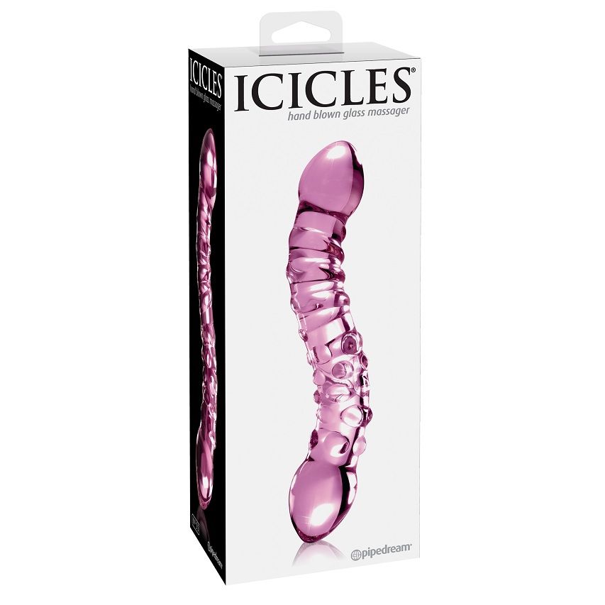 ICICLES N. 55 szklane dildo z dwoma różnymi końcami