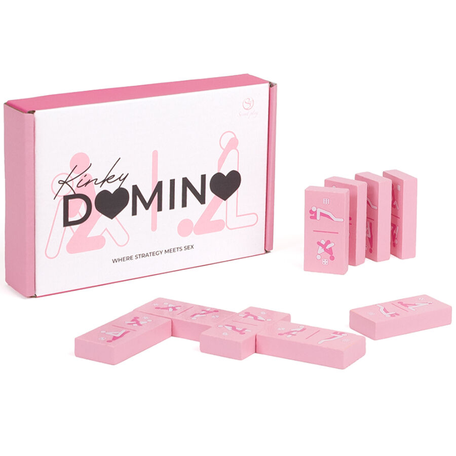 Secretplay Kinky Domino: erotyczna gra planszowa z drewna