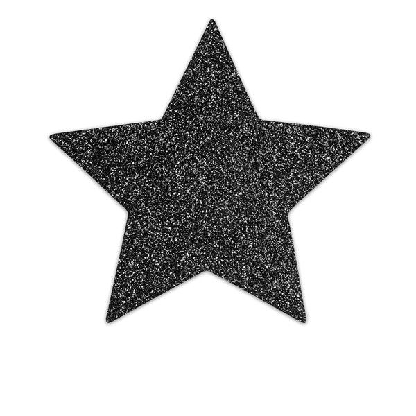Bijoux Indiscrets Flash Black Star osłonki na sutki