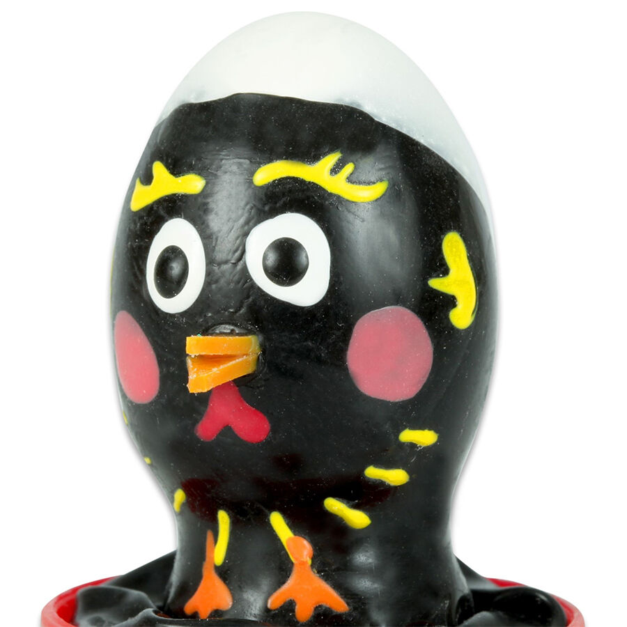 CONDOMERIE Chicken Black, ręcznie malowana prezerwatywa jako zabawny prezent erotyczny