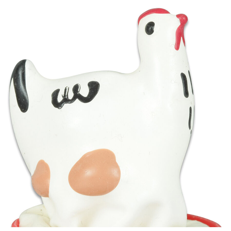 CONDOMERIE Chicken White, ręcznie malowany prezent erotyczny