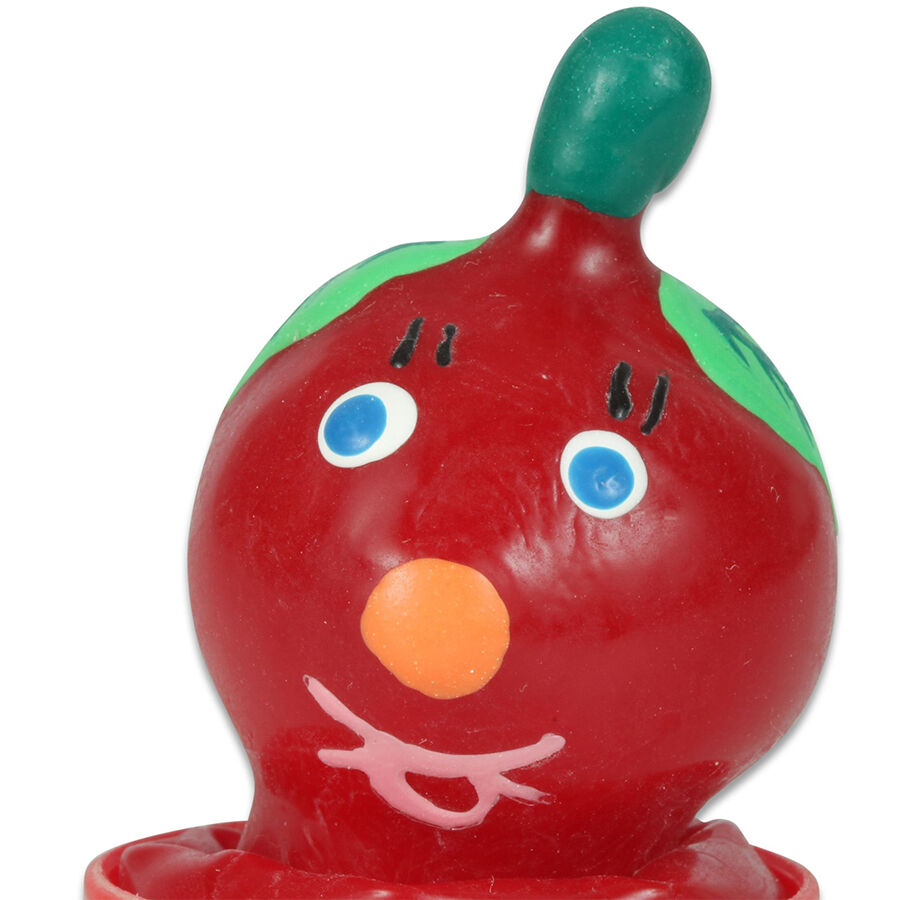 CONDOMERIE Tomato: ręcznie malowana prezerwatywa dekoracyjna