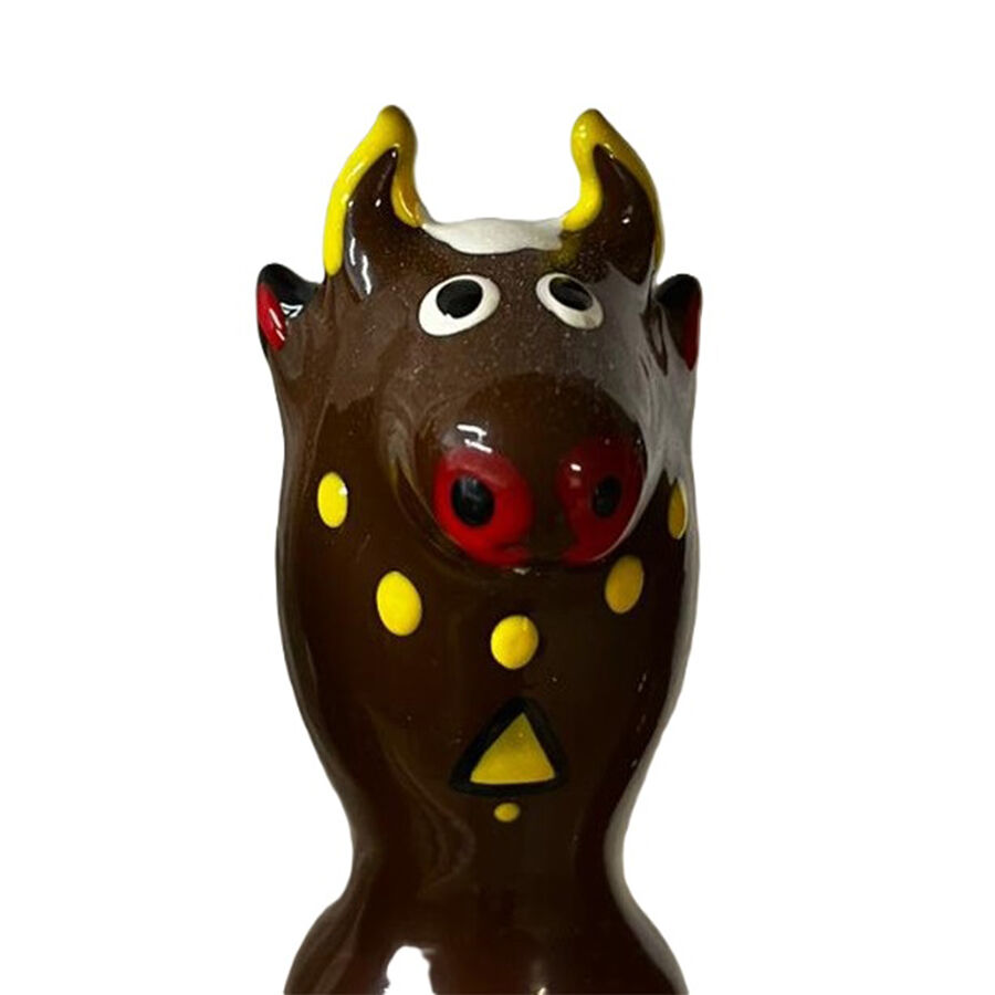 Condomerie Bull Black Model 2, ręcznie malowany prezent erotyczny