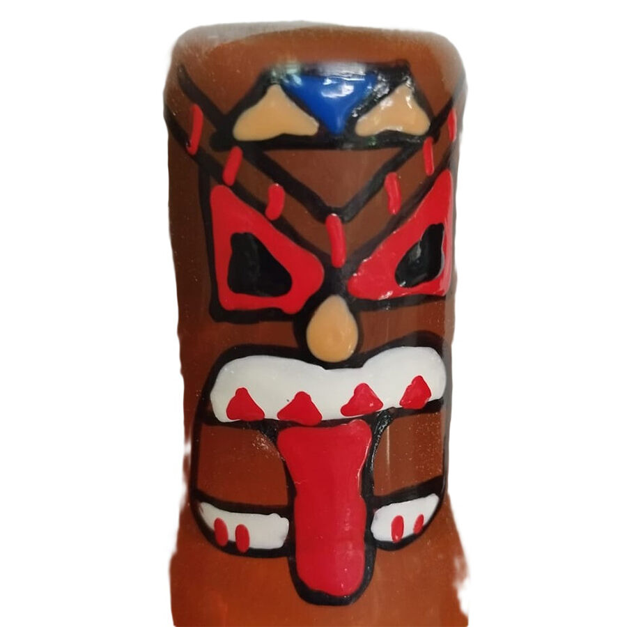 CONDOMERIE Tiki Totem 01, ręcznie malowana prezerwatywa novelty