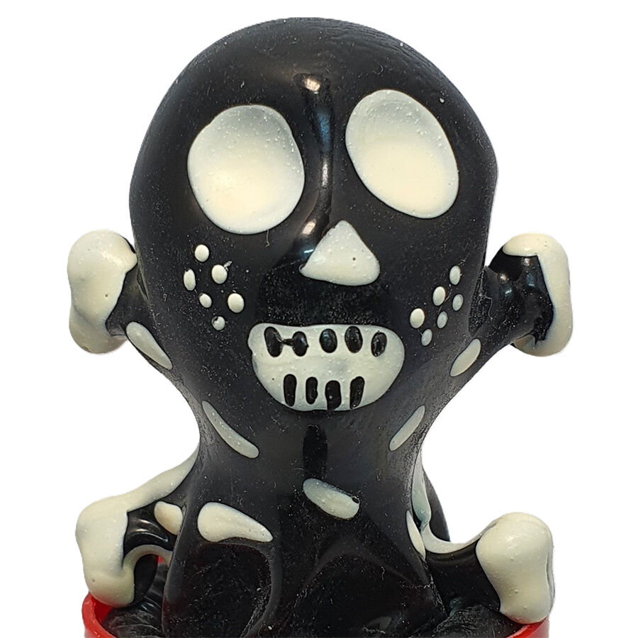 Condomerie Skull Black Model 2, ręcznie malowany prezent erotyczny