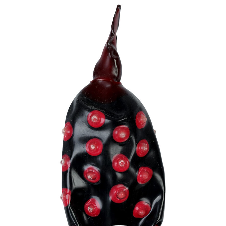 CONDOMERIE Black Fakir XL, ręcznie malowany prezent erotyczny