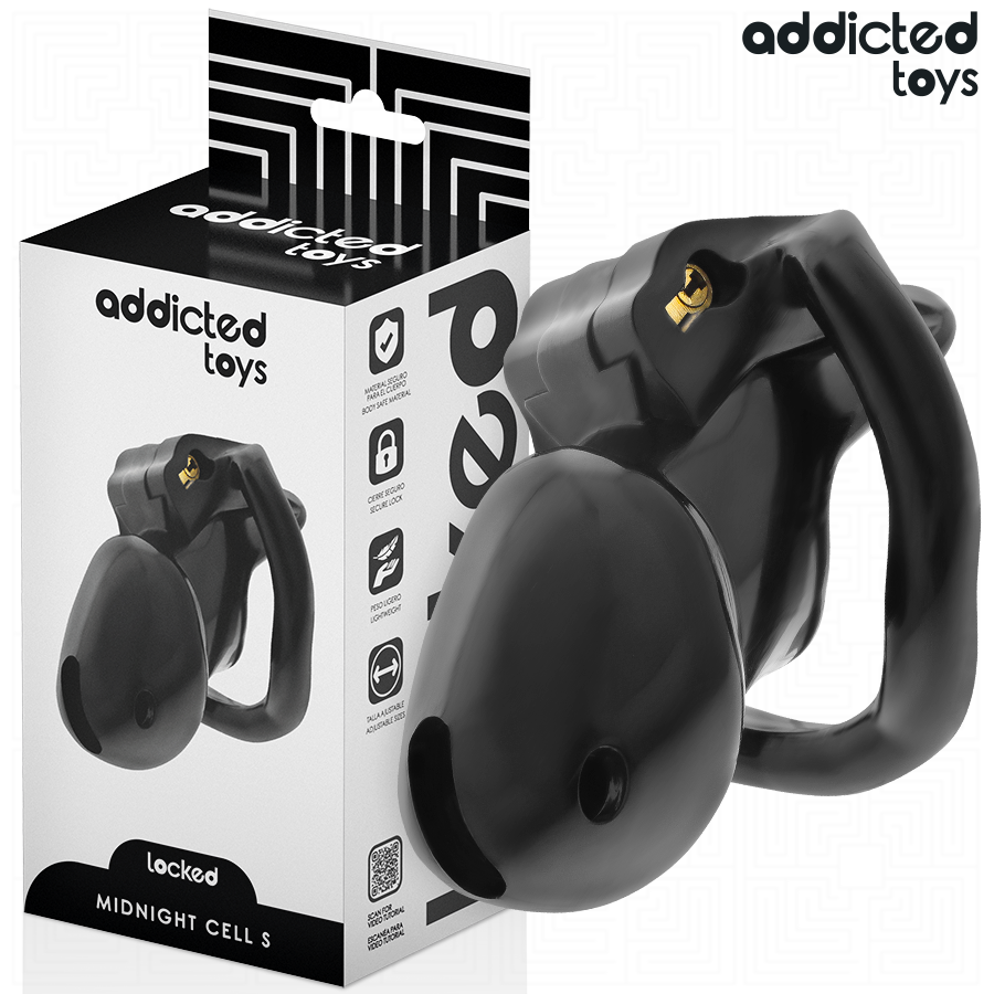 ADDICTED TOYS LOCKED Mindnight Cell klatka na penisa, rozmiar S