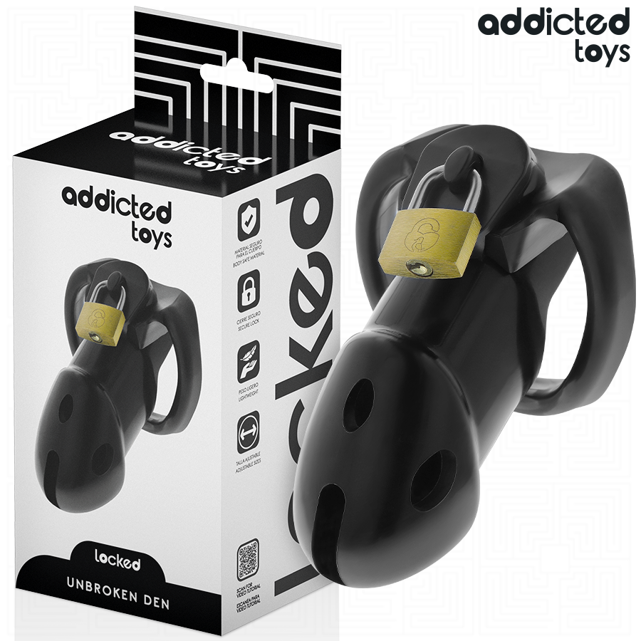 ADDICTED TOYS LOCKED Unbroken klatka na penisa, 9,8 cm