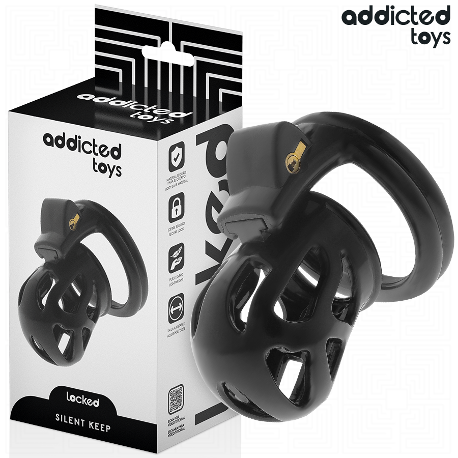 ADDICTED TOYS LOCKED Silent Keep, klatka na penisa