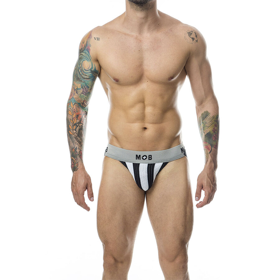 Męski jockstrap z podtrzymującą kieszonką i oddychającą bawełną, rozmiar L MOB